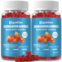 Ashwagandha Gummies for kvinner og menn - Immunstøtte og økt energi - Ashwagandha Kosttilskudd for menn og kvinner - Naturlig Jordbær Flavor (120 greve)