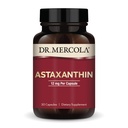 Dr. Mercola Organic Astaxanthin - 12 mg Astaxanthin - Kraftig Antioksidant Support - Organic Microalgae Extract - Ikke-GMO, Glutenfri og soya-fri - 30 Kapsler (30 Serveringer)