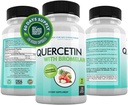 DOCTOR FORSVARER Quercetin 800mg w/bromelain 165mg Per Serving- 120 Veggie Capsules-Full 60 dagers forsyning, vitamintilskudd til støtte og bioflavonoider, Glutenfri, ikke-GMO
