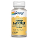 SOLARAY Food Caroten, Vitamin A 10000 IE | Sunn hud, øyne, antioksidant og immun støtte (100 CT)