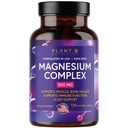 Plant.O Premium Magnesium Supplement [Vegan Oxid & Citrat, 500mg] Høyt absorpsjonskompleks for søvn, rolig, Muskelavslapper, Naturlig energi, Ikke-GMO 120 Veggie Kapsler