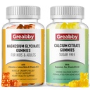 Magnesium Glycinate Gummies, Kalsium Citrat Gummies for barn og voksne, bein støtte
