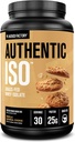 Jacked Factory Autentisk ISO Grass Fed Whey Protein Isolate pulver - Lav karbohydrater, Ikke-GMO Muscle Building Protein m/No Fillers, Post Trening Recovery, Vanilla Oatmeal informasjonskapsler