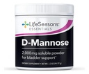 LifeSeasons D-Mannose pulver - Fast-Active UTI Relief - Urin Tract Health Supplement - støtter sunne nivåer av mikroflora & Eases Blader Discomfort - 45 Services