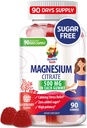 Magnesium Gummies for barn og voksne - 500 mg - Rolig Magnesium Chews - Magnesium Citrate Chewable Supplement for Mood & Muscle Support
