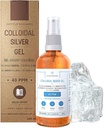 Pure Colloidal Silver Gel 40 PPM • 100% naturlig og bare 3 ingredienser • Optimal tekstur og absorpsjon (Better enn kremer) • Amber Glass og ultra-Praktisk pumpe • Ebook Inkludert • Institut Katharos