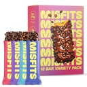 Disfits Protein Bars - høy protein Candy Bars Glutenfri plante Basert, lav sukker og karbohydrater, høy fibersnacks | Variety Pack med 12 (4 Flavors)