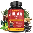 Shilajit Himalaya Capsules - 3 måneders forsyning - Kombinert Ashwagandha, Ginseng, Saw Palmetto, Maca, Tribulus, Chaga, Svart Pepper