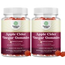 Apple Cider Vinegar Gummies med mor-natural energi Supplement ACV Gummies med mor til kroppen rengjøring immun støtte og gut helse-delikate Gummy ACV Supplement med beet rot pulver 2 pakke