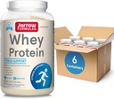 Jarrow Formler Whey Protein Med 18 g protein, 3,8 g BCAA, og Glutamin, Diett Supplement for muskelfunksjon og gjenoppretting støtte, 32 oz Unflavored pulver, ca 38 dagers forsyning, 6 pakker