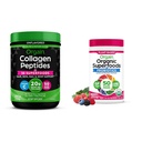 Orgain Hydrolysert collagen + Superfoods pulver og organiske grønnsaker Superfoods pulver - 1lb og 0,62lb
