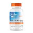Doktorens beste kollagen typer 1 & 3 med peptan, ikke-GMO, Glutenfri, Soya gratis, støtter hår, hud, negler, Tendons & Bein, 1000 Mg, 540 tabletter