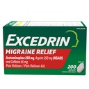 Excedrin Migrain Relief Caplets å alleviate Migraine symptomer - 200 greve
