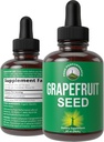 Grapefruktfrøekstrakt flytende dropper Supplement. Vegansk GSE Grapefruktfrøekstrakt for kvinner og menn. Null sukker, ikke-bitter. for immun, Digestiv støtte. Glutenfri olje. Ta oralt