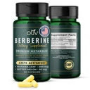 oliv ren berberin kosttilskudd kapsler - Berberine HCI 1000mg - naturlig metabolsk støtte med 200 mg biter Melon fruktekstrakt og 50 mg Banaba leaf - 2 grønnsaker kapsler daglig (30 serveringer)
