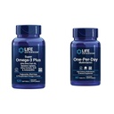Livsforlengelse Super Omega-3 Plus EPA / DHA Fish Oil, Sesame Lignaner, Olive Extract & One-Per-Day Multivitamin - pakket med over 25 vitaminer, mineraler og plante