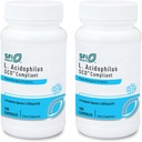 Klaire Labs SFI Helse L. Acidophilus - 3 milliarder CFU Lactobacillus Probiotic, ren SCD Compliant formel for menn og kvinner, Hypoallergenic & Non-Dairy (100 kapsler, 2 pakke)