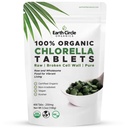 Organic Chlorella Tabletter 400 greve høy potens Superfood | Klorofyll piller fra 100% ren grønn algae | Broken cellevegg for maksimal absorpsjon | Vegansk, Kosher, ikke-GMO | 4 faner per dag (1-Pack)