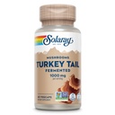 SOLARAY Fermentert Tyrkia Tail Mushroom Supplement 1000mg - Total velvære støtte - Tyrkia Tail Mushroom Kapsler med organiske mushrooms - Vegan, ikke-GMO, Lab Verifisert, 60-dagers garanti, 30 Serveringer