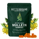 Bedrebrand Mullein Gummies for Lungs – 1000mg Herbal Supplement for Lung Detox & Respiratorisk Support – Pear Flavor Chewable Breathasy Gummy – 30 dagers levering