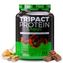 Nutrologi TRIPACT Vegansk Protein pulver - Organisk Pea, Rice & Pumpkin Protein, BCAA & Glutamin Plant-baserte måltid erstatning rister for muskel gjenoppretting og immunitet, sjokolade peanut smør, 20 serveringer