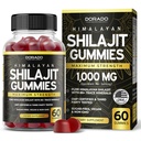 Shilajit Gummies For Menn og kvinner 1000mg (høy potens gullkvalitet med 85+ spormineraler med fulvic Acid) - Energi og immunitetsstøtte - tredjepart testet, ikke GMO, vegansk og laget i USA - (60 gummier)