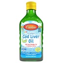 Carlson - Kid's Cod Liver Oil, 550 mg Omega-3s, vitaminer A & D3, Wild Norwegian, Lemon, 250 ml