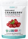 USDA Organic Cranberry Concentrate (50:1) pulver - 500 mg er tilsvarende 25 000mg ferske tranebær - for nynorsk rensing & UTI støtte vitaminer - kvinner - Supplement - 100 Serveringer - Ingen piller