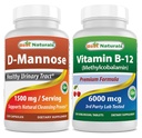 Beste Naturals D-Mannose 1500 mg & Vitamin B12 6000 mg