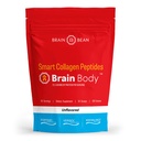 Brain Body Collagen Peptides pulver - Vitalt protein og kollagen Supplement for kvinner og menn - Hydrolysert Type I & III for hår, hud, negler og felles helse - 30 serveringer - Unflavored - 678g