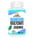 Rise-N-Shine - Magnesium Bisglycinate 200 mg - Felles- og muskelstøtte - Supplement til støtte for energi, digestion og bein - Magnesium for søvnstøtte og hvile (30 kapsler)