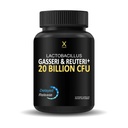 ManualX Lactobacillus Gasseri & Reuteri+ 20 milliarder CFU Plus organiske prebiotika og punicaliganer - Probiotiske kosttilskudd - USA laget - Ikke-GMO - Performance drevet forsinket releasekapsel