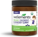 Velvære organiske barn eldbær gummy | daglige barn immun støtte gummier *, laget med vitamin C og sink, USDA sertifisert organisk, ingen kunstige farger | 2 år +, 60 greve