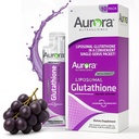 Aurora Nutrascience Mega-Liposomal flytende glutathion, immun- og antioksidant Gut helsestøtte Supplement, 750 mg per servering, ikke-GMO, sukker-fri, 10 enkelt servere pakker