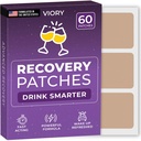 Recovery Patches 60 Pack - Vekk opp forfrisket og energiisert med våre 100% naturlige ingredienser Patch for Party - hudvennlig og vanntett - Påfør før du drikker - Forbedret morgenformula
