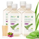 AloeCure USDA Organic Aloe Vera Juice Grape Flavor, laget innen 12 timer av Harvest - ren aloe Vera Digestive & Immune Helse Supplement, hjelper opprettholde balansert magesyre, 16,7oz x 4 Btls