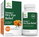 Terry Naturally Omega-7 Dry Eye Relief - 60 Softgels - Øyebevegelse og komfort - Ikke-GMO, Glutenfri - 60 Services