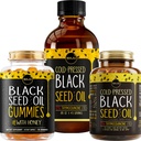Maju Superfoods Svart Seed Oil 3-i-1 Bundle, Gummies, Kapsler, & Flytende