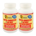 Sunshine Naturals Super Digestive Supplement. Ox Bile & Aktivert Charcoal for Digestive Support, Bleating Relief, Gut Cleanse, Nutrient Absorpsjon og Overordnet velvære. 100 tabletter. Pakke med 2