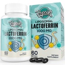 Liposomal Bovine Lactoferrin 1000 mg - høyere absorpsjon - for jernabsorpsjon og immunfunksjon Lactoferrin kosttilskudd for voksne, 60 Softgels