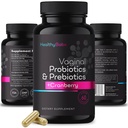 Sunn Babe Vaginal Probiotika for kvinner + Prebiotika & Cranberry Piller, pH Balance, Sunn Odor, Yeast, Immunstøtte, Positiv mikrobiom Helse, Kvinners Acidophilus Probiotic, 60 Vegan Capsules