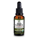 organisk svart frøolje - USDA sertifisert kald presset glassflaske over 1,5% Thymoquinon 3X styrke tyrkisk svart cumin Nigella Sativa ikke-GMO 100% ren svartfrøolje (1oz Glass Dropper flaske)