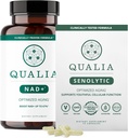 Qualia Life Sciences Bundle Qualia NAD + & Qualia Senolytic, klinisk testet kosttilskudd, kan øke NAD +, aldring Supplement