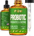 Flytende probiotika for hunder og katter i alle aldre | Hundeprobiotika for å gi Digestion Balance | Prebiotic Blanding for Harmonious Food Absorpsjon | 3 milliarder CFU | Herbal Flavor | 2 Oz
