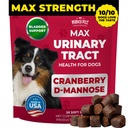 Mighty Petz MAX Cranberry for hund UTI behandling - MAX styrke Cranberry Supplement for hunder + D-Mannose. Blader Control for hunder. Urinal Tract Care & Nurn Support Chews