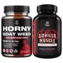 Bungle of Horny Goat Weed for mannlig forbedring - Extra styrke horny Goat Weed for menn og ekstra styrke testosteron Booster for menn - Naturlig testosteron Supplement