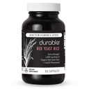 Holdbar RED Yeast Rice – organisk 1.600 mg ekstra styrke + CoQ10 Phytosom – støtter sunn kolesterol, hjerte, lipids og sirkulasjon – legeformulert, ikke-GMO, Vegan, laget i USA (60 kapsler).