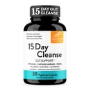 Sandhus 15-dagers Gut Cleanse Colon Detox for kvinner og menn | støtter Colon rensing & Digestive Helse | Senna, Cascara Sagrada, Psyllium Husk & Probiotika | 30 kapsler Diett Supplement,15 dagers forsyning