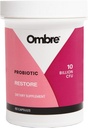 Ombre Restore Probiotika for kvinner, Daglig Gut Helse Supplement for Vaginal, Digestive, Urinal Tract, & Immune Support, 10 milliarder CFU, Holdbarhetstable, 30 Services
