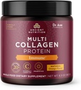 Gamle ernæring kollagen pulverprotein med vitamin C, multi kollagen protein immune, oransje, støtter immunsystem, sunn hår, hud og negler, 15 serveringer